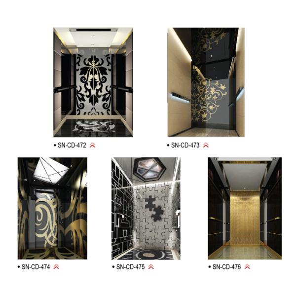 Black Titanium Series Hydraulic Passenger Elevator For Passenger Lift
