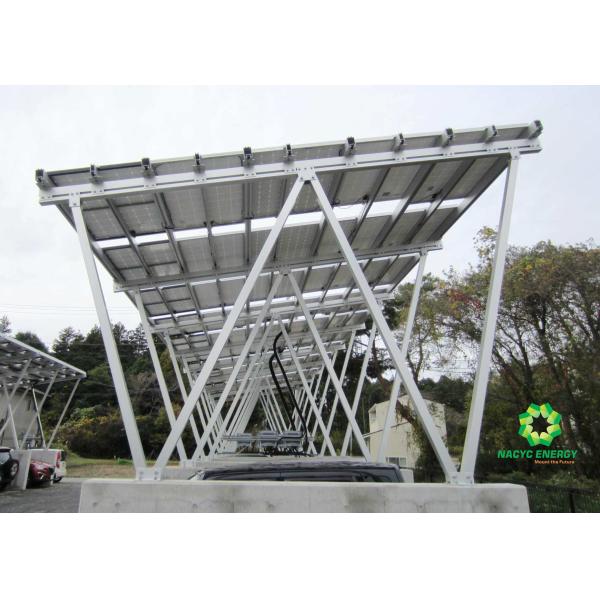 Ground Carport Solar Systems / Solar Panel Mounting Brackets All Aluminum Design
