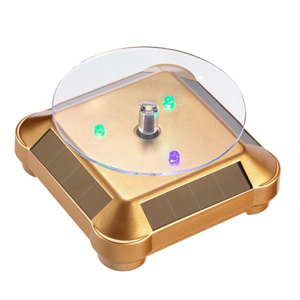 Eco Friendly Solar Powered Display Stand 360° Rotating Light Weight