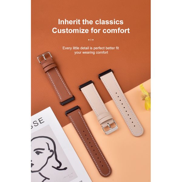 20mm Genuine Leather Watch Replacement Strap · Engraved/Laser-Etched Patterns