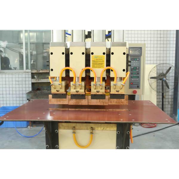 Four Head Pneumatic Wire Welding Machine , Wire Shelf Manual Spot Welding Machine