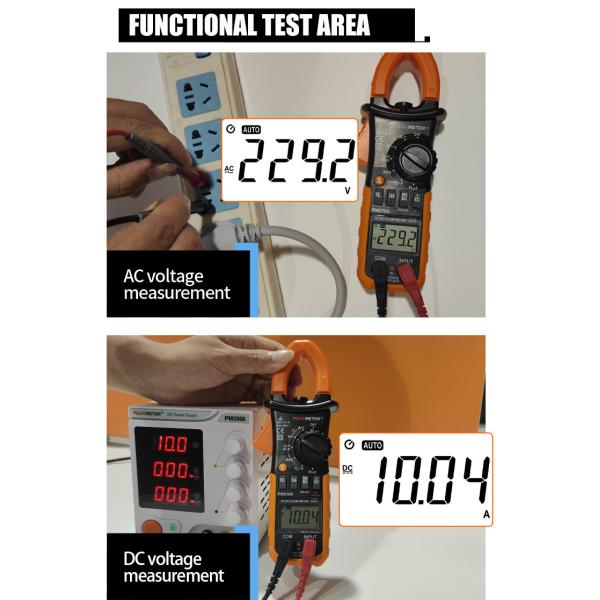 AC/DC Digital CLamp Meter With Ammeter , Voltmeter ,Double Mold,Diode Test,Ohmmeter Measurement