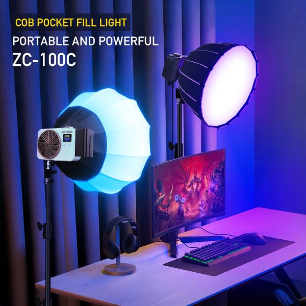 Mini pocket-sized cob fill light with many types, suitable for outdoor photography fill light