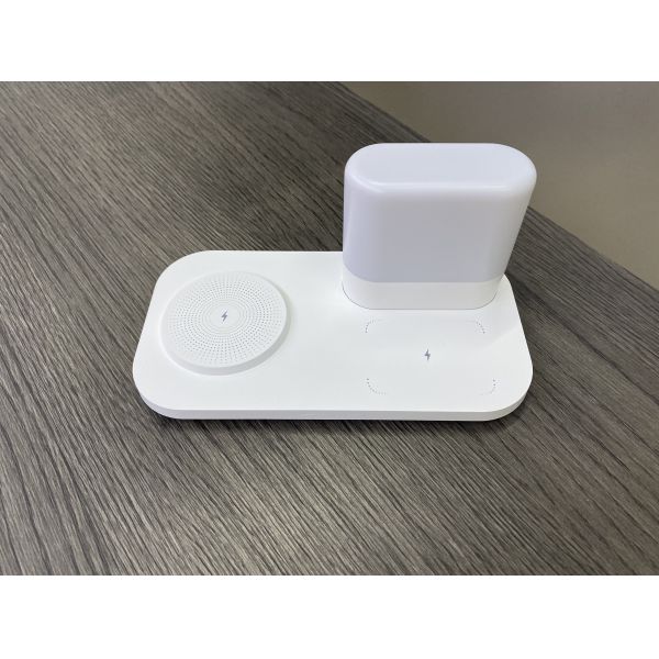Clock Wireless Charging Night Light Wireless Charger With LED Light Multifunction Wireless Charger Lamp