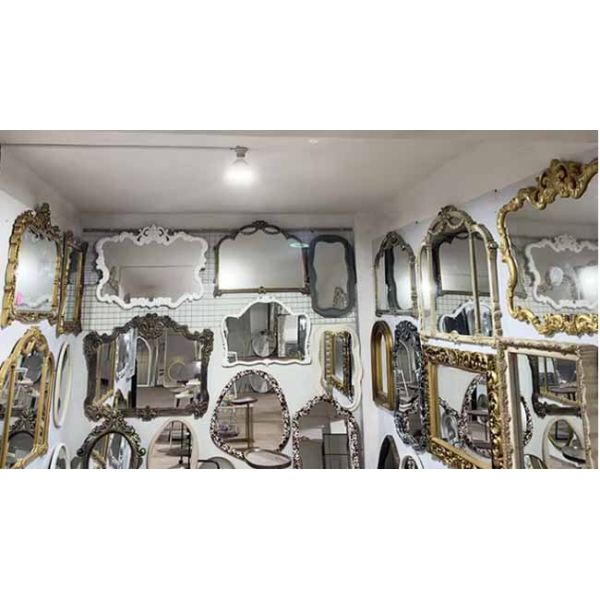 Modern Style Wooden Frame Full-length Mirror, Retro Wall Mirror, Suitable for Use As a Floor Mirror in Living Room and Bedroom