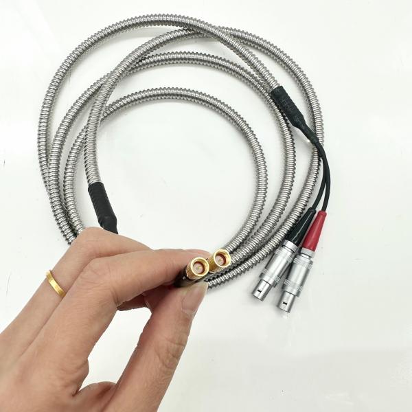 High-Temperature Lemo 01-Microdot Dual-Cable for NDT Equipment