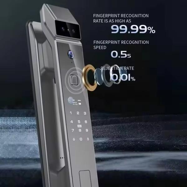 Smart Lock Fingerprint Fully Automatic 3D Face Push Pull Smart Door Lock