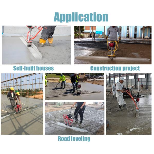 4 Stroke Engine Floor Levelling Vibrator for Consistent Concrete Surface Leveling