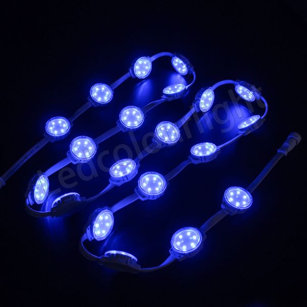 IP66 DC24V 40mm RGB Pixel Dot String Light 1 Meter 10 LEDs