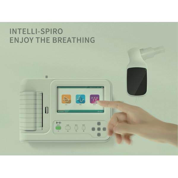 7" color touch Screen Digital Spirometer Breathing Diagnostic Spirometry with printer portable lung function tester