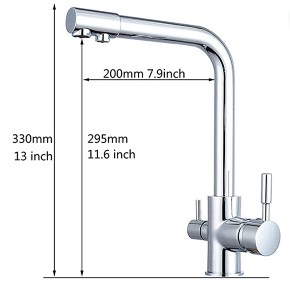Filtered Water Kitchen Faucet With Stream / Spray / Pause