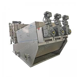 China Multi Disk  Screw Press Dewatering Machine For Sludge Palm Oil USA Standard on sale