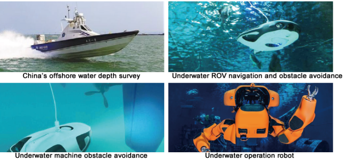 IP68 Rated Underwater Obstacle Avoidance Sensor with ±0.5% Measurement Accuracy and 150m Withstand Voltage