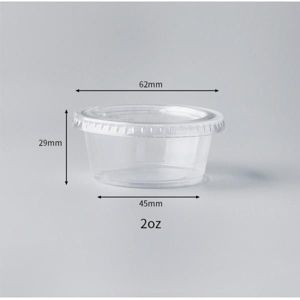 2oz/2.5oz/3.25oz/4oz Plastic Cup Disposable Plastic Container with Customized Request