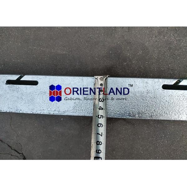 2m Length Security Razor Wire Post Or Poles 50x50 Mm
