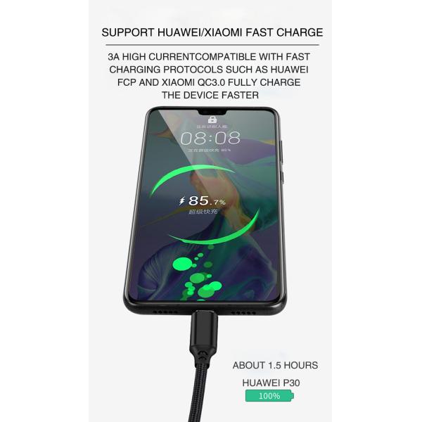 GEN1 PD Fast Charge Cable 9 Core Braided 5Gbps USB3.1