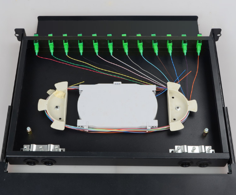 High Quality Drawer Type 12 Port 19' IDU IDF Rack Mount SC Fiber Optic Patch Panel
