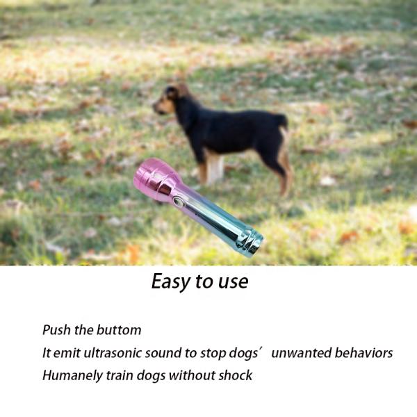 130dB Handheld Dog Repellent Bark Control Trainer Flashlight
