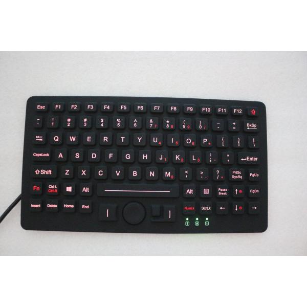 1.5m Cable IP67 Dynamic Military Level Keyboard 87 Keys Rubber