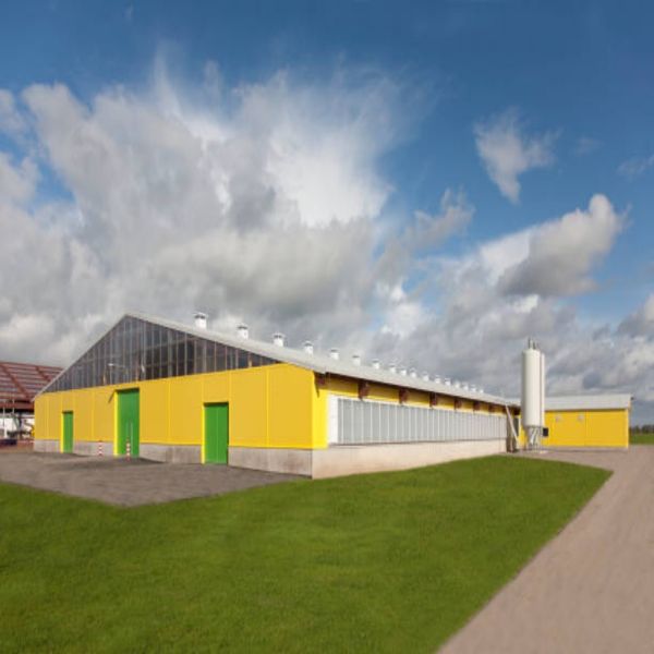 Steel building factory prefab warehouse exterior view