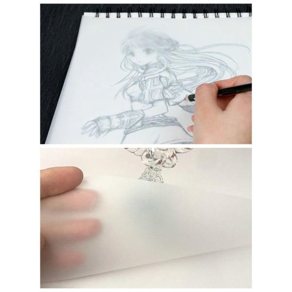 Lightweight 55g Translucent A4 Size Tracing Paper For Sketching Drawing 