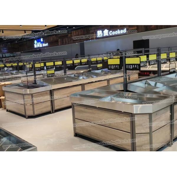 Movable Wheel Vegetable Fruit Display For Supermarket