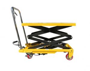 Quality 4 Wheels Hydraulic Lift Table Cart 1500kg Mobile Hydraulic Lift Platform Trolley for sale