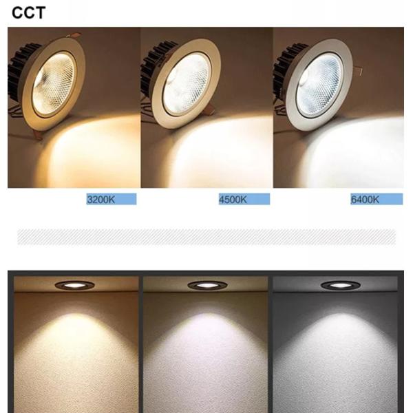 High Power Recessed Ceiling Downlight No Flicker 240v Ceiling Spotlights