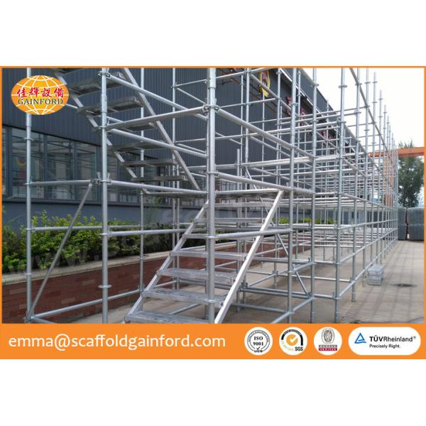 Q235 hot dipped galvanized ring lock scaffolding system vertical level diagonal brace spigot base for project