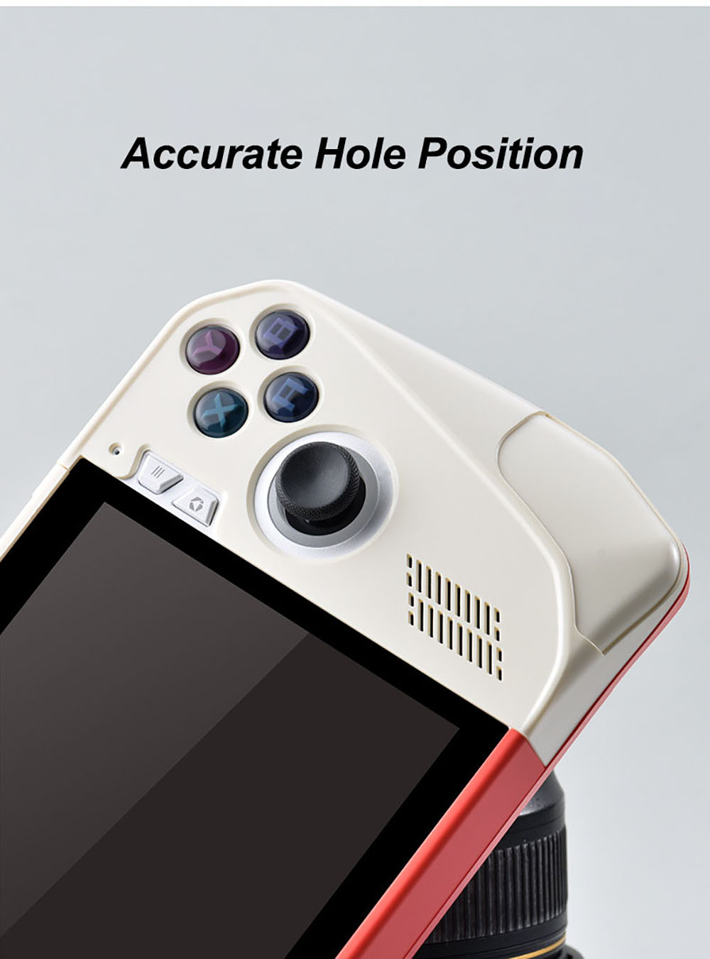Laudtec YXJ02 All-Inclusive 360 Protective Case for Asus Rog Ally Split Hard Cover Cowhide Handle Game Console Shell Skin