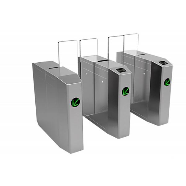 Anti-Tailing With LED Indicator Automatic Access Control Double Motor Sliding Turnstile Barrier Gate