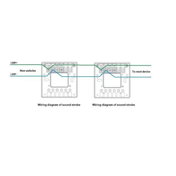 DC17V-DC33V Addressable Sounder Strobe Wall Mounted Customized
