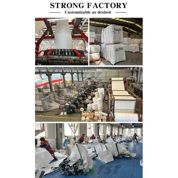 Heavy Duty Bulk Packaging Solution Fibc Bulk Container Bag Safety Factor 5:1