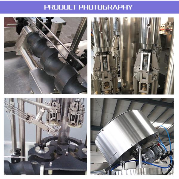 SUS304 Automatic Bottle Capping Machine 1/4/6/8/12 Capper Head