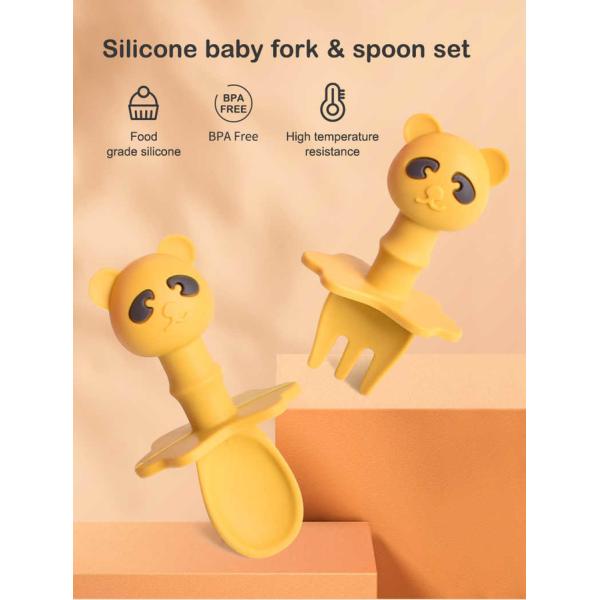 Microwave Safe Silicone Weaning Spoons CPC EN71 Approval