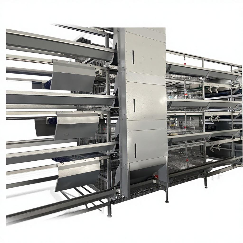 Hot-dip Galvanized Automatic Broiler Chicken Cage System with Adjustable Vents and Corrosion Resistant Design