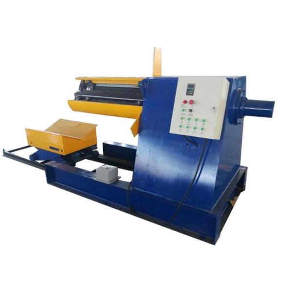 5 Tons hydraulic decoiler machine with coil car Cable Tray Roll Forming Machine