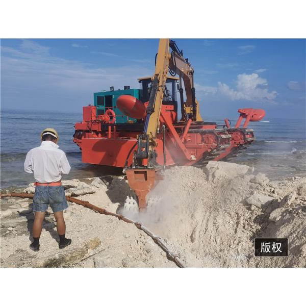 9.5m Length 2500m3 Amphibious Dredger For Sand Dredging River Lake