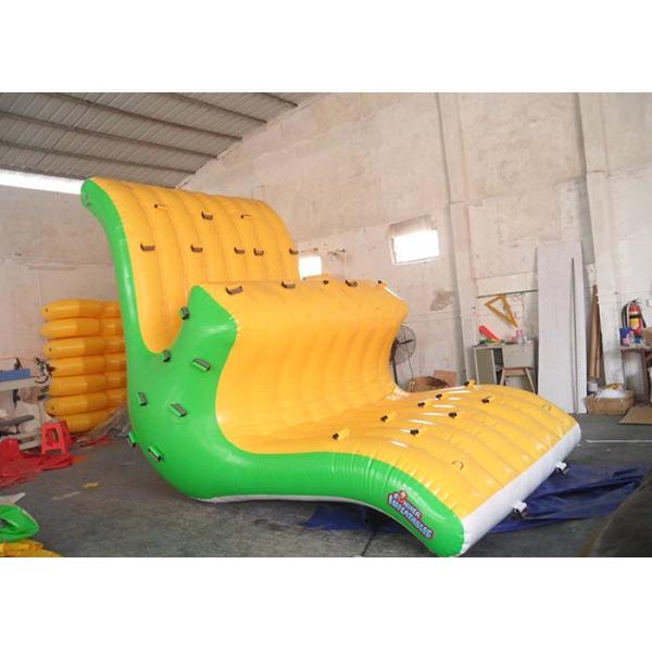 Heat - Welding Seams Inflatable Floating Slide 3*2.2*1.8m For Water Park / Lake