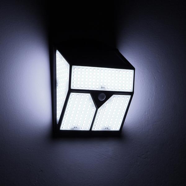 2200MAH Solar Motion Sensor Wall Light 436LED 3000LM For Courtyard Path