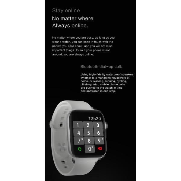 FCC 170mAh Touch Screen Bluetooth Call 1.75 Inch For Android IOS