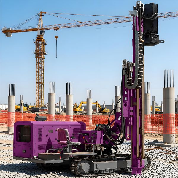Multifunctional Pile Driver Four Piling Methods High Efficiency Hydraulic Hammer Pile Driver Machine