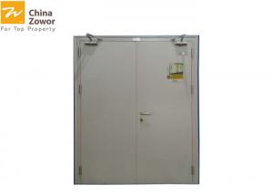 Quality 1 Hour Fire Rated Steel Double Door For Industrial Application/ Fire Safety Door for sale