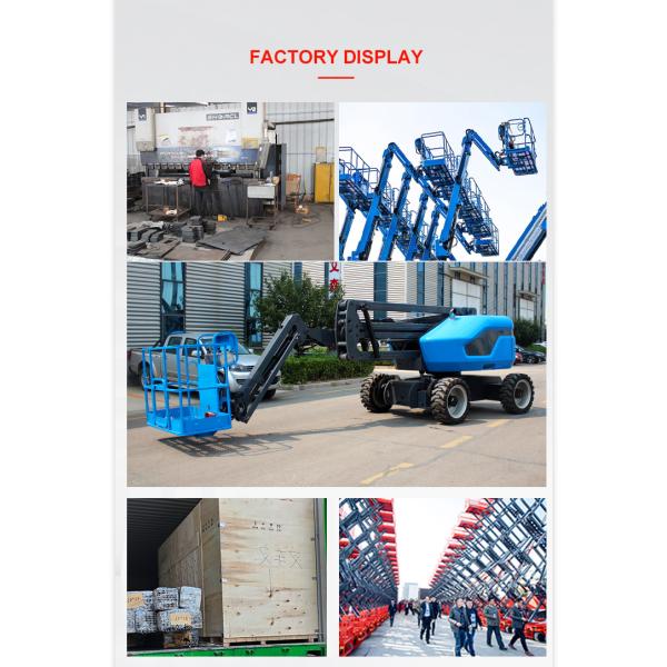 Electric 12m Telescopic Articulated Cherry Picker Boom Sky Lift New Aerial Work Man Elevator Platform for Sale