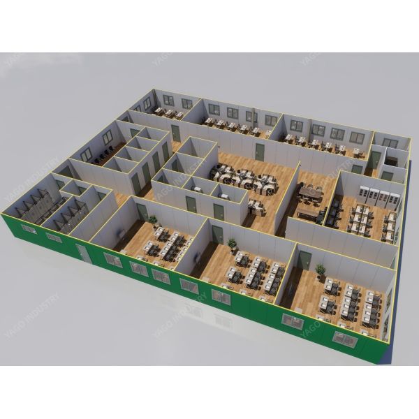 Modular Prefab Dormitory Office Building Systems For Mining Camp Accommodation