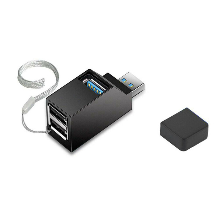 Portable Mini 3 Port Data Transfer USB 3.0 Splitter Hub