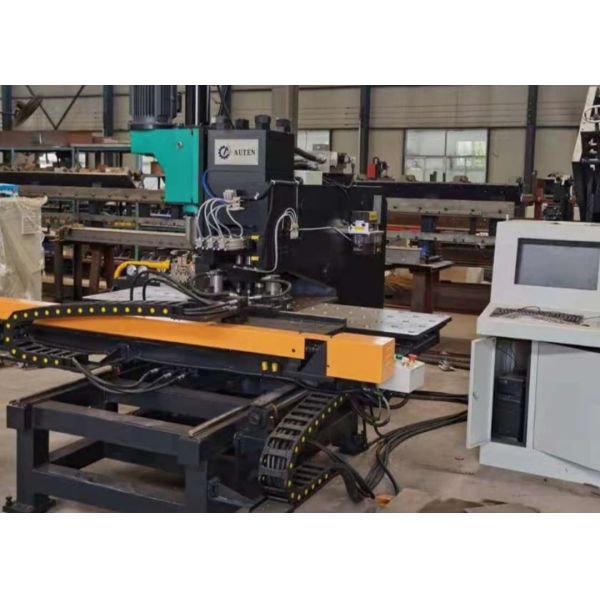 CNC Plate Punching Machine With Overall Dimension 3.2*3*2.6 Meters For Plate Processing