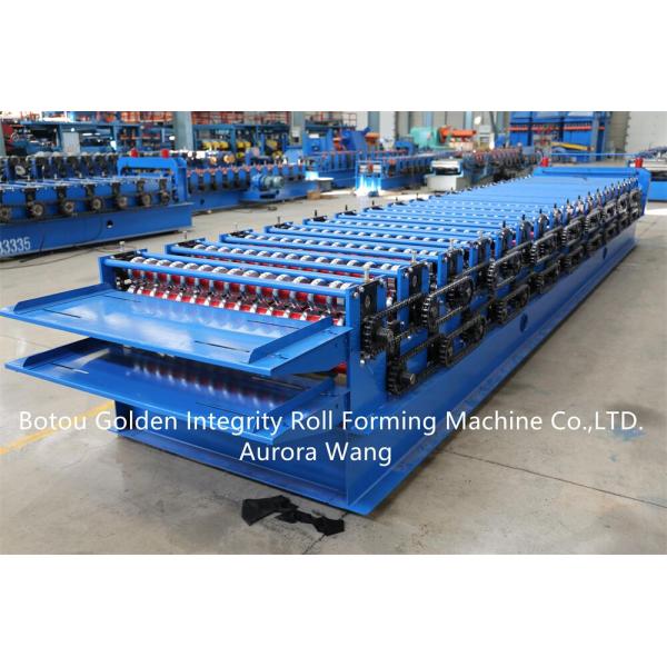 Full automatic double layer metal roofing sheet corrugated and trapezoid sheets roll forming machine