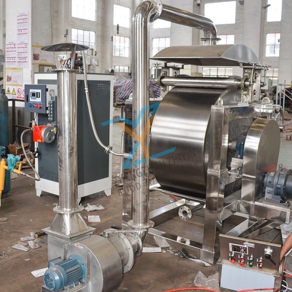 Customized Five Grain Corn Starch Drum Scraper Drying Machinery For Medicine Food And Chemical Paste Thick Concentrate Drum Drying Machine