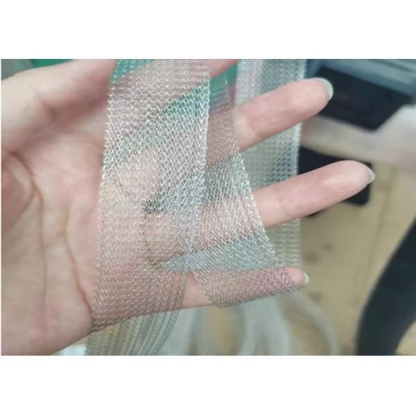 Metal 316 310 Ss Knitted Wire Mesh 30mm Width For Filter